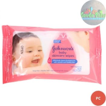 Johnson's Baby Skincare Wipes, 10 Cloth Wipes